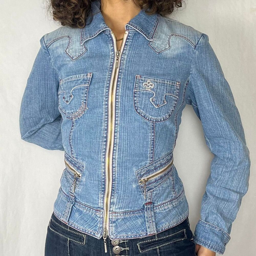 Biba Women's Blue and Navy Jacket